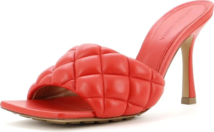 Bottega Veneta Women's The Padded Heeled Sandals Quilted Leather