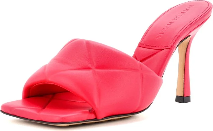 Bottega Veneta Women's The Padded Heeled Sandals Quilted Leather