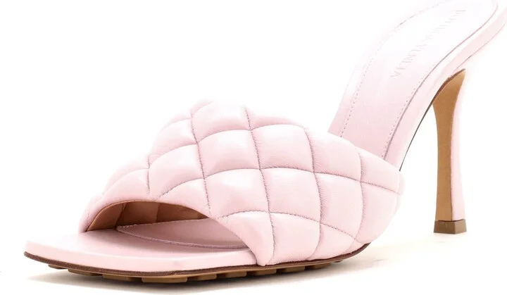 Bottega Veneta Women's The Padded Heeled Sandals Quilted Leather