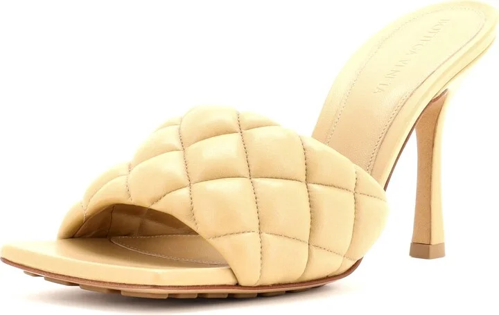 Bottega Veneta Women's The Padded Heeled Sandals Quilted Leather