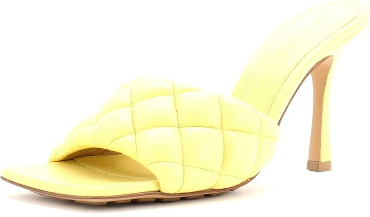 Bottega Veneta Women's The Padded Heeled Sandals Quilted Leather