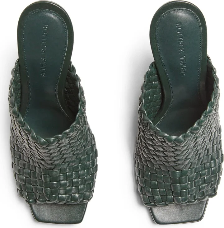 Bottega Veneta Woven Leather Knot Mules 90 - Image 3