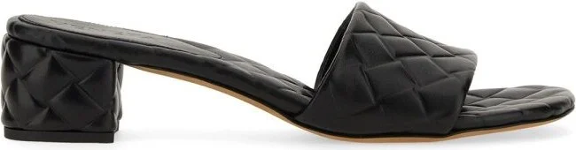 Bottega Veneta Woven Pattern Amy Mule Shoes