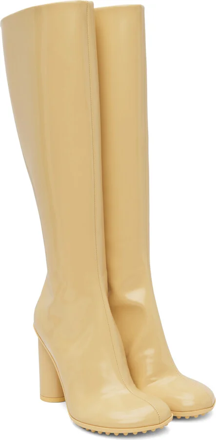 Bottega Veneta Yellow Atomic Tall Boots - Image 4