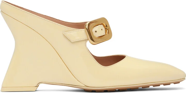 Bottega Veneta Yellow Comet Mules