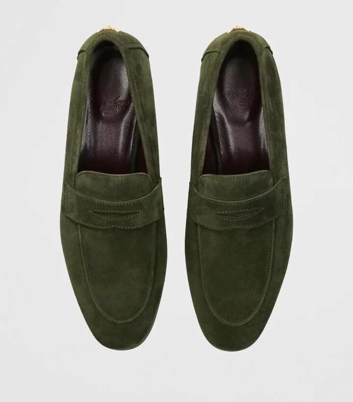 Bougeotte Suede Flaneur Loafers - Image 4