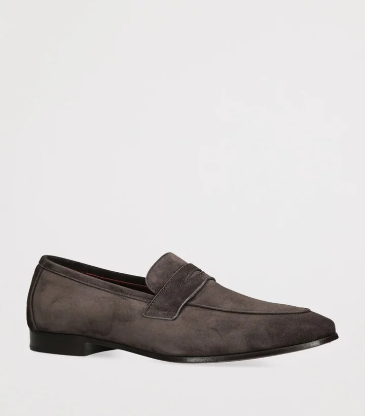 Bougeotte Suede Flaneur Loafers - Image 3