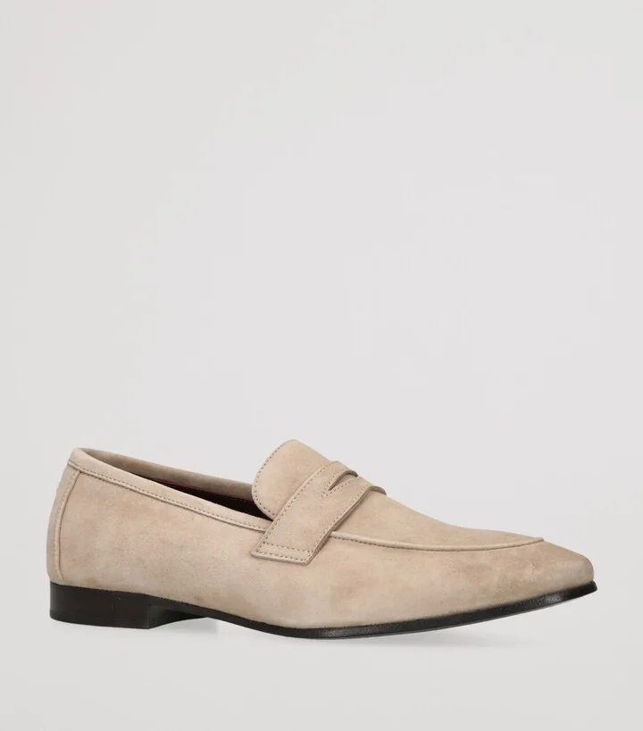 Bougeotte Suede Flaneur Loafers - Image 3