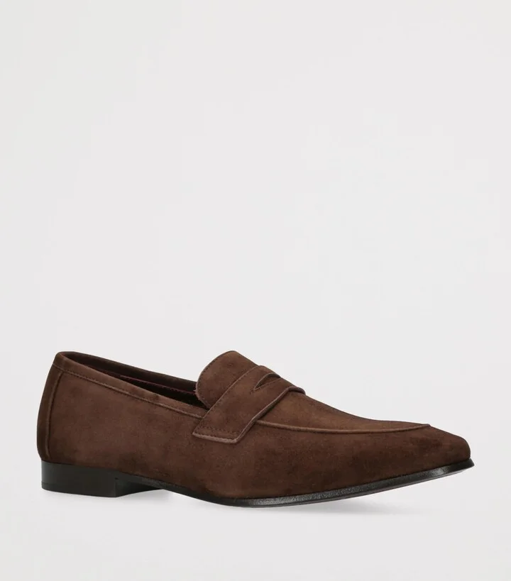 Bougeotte Suede Flaneur Loafers - Image 3