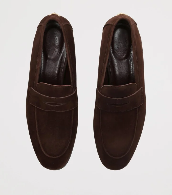 Bougeotte Suede Flaneur Loafers - Image 4
