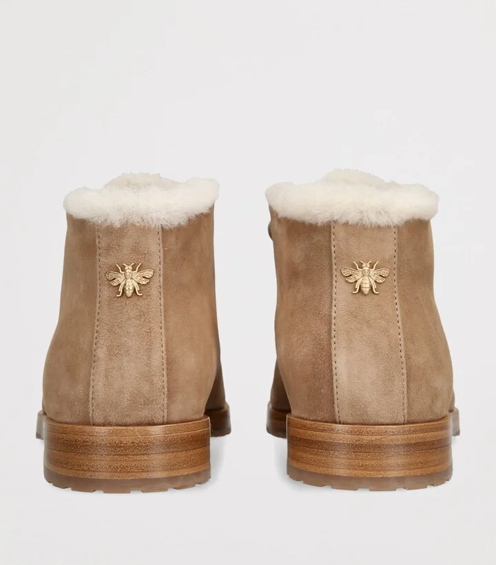Bougeotte Suede Shearling-Lined Boots - Image 2