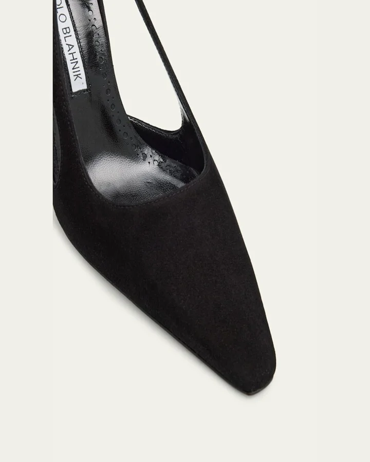 Boukefalos Suede Cut-Out Pumps - Image 4