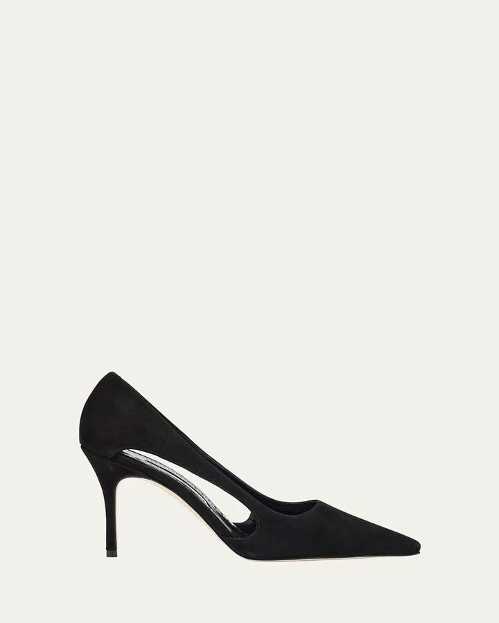 Boukefalos Suede Cut-Out Pumps