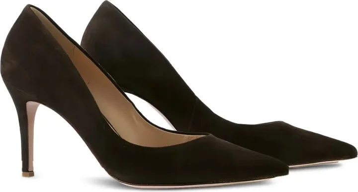 Boulevard suede pointed-toe pumps - Image 2