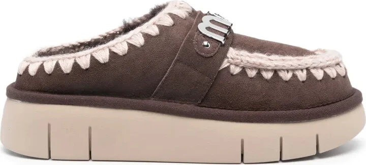 Bounce logo-plaque mules
