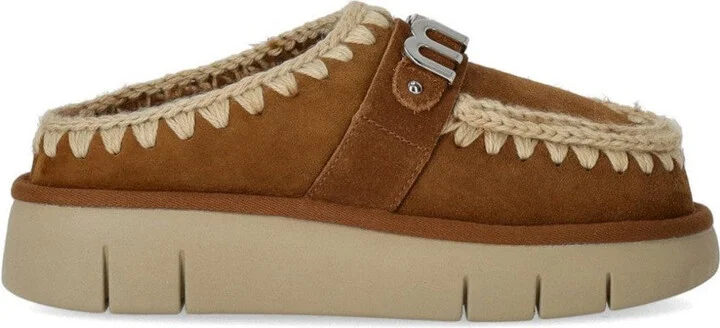 Bounce Metal Logo Cognac Clog
