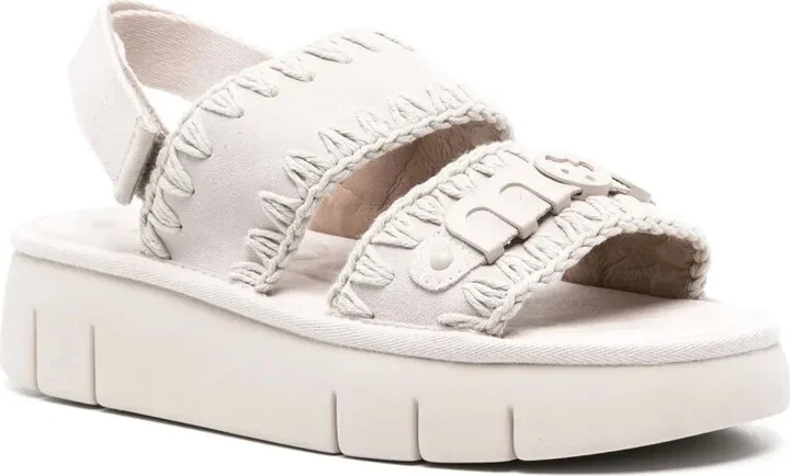 Bounce suede flatform sandals - Image 2
