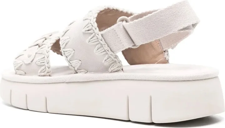 Bounce suede flatform sandals - Image 3