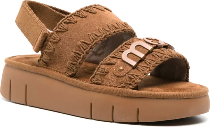 Bounce suede flatform sandals - Image 2