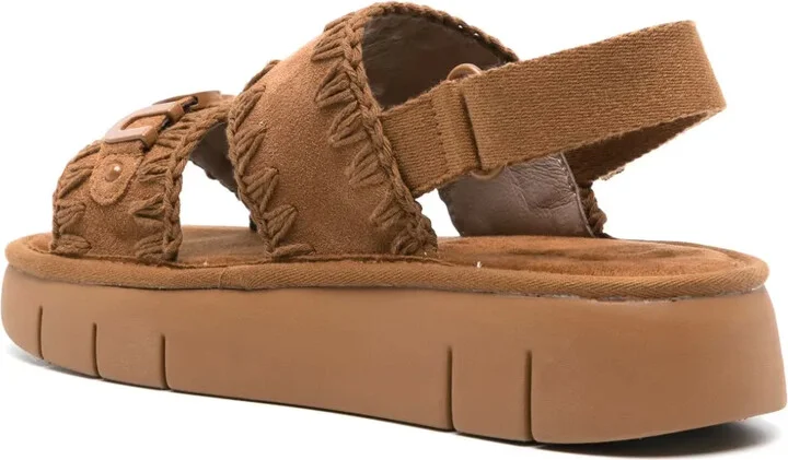 Bounce suede flatform sandals - Image 3