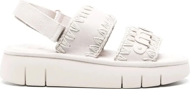 Bounce suede flatform sandals
