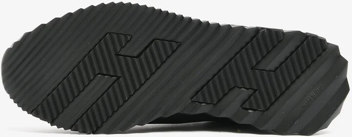 Bouncing Low-Top Sneakers in Black Satin and Suede - Image 3
