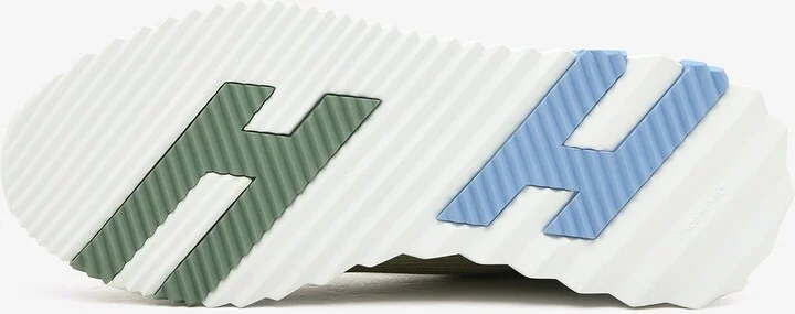Bouncing Low-Top Sneakers in Vert Celadon Mesh and Suede - Image 3