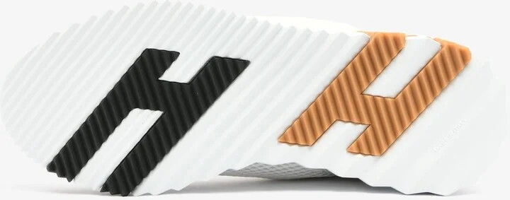 Bouncing Low-Top Sneakers in White Mesh and Suede - Image 3