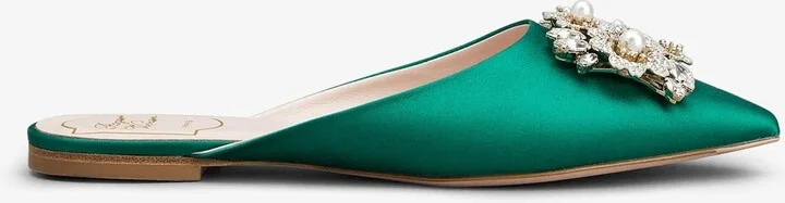 Bouquet Strass Flat Mules