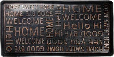 Bouzoun Welcome Home 16" x 32" Non-Slip Outdoor Boot Tray