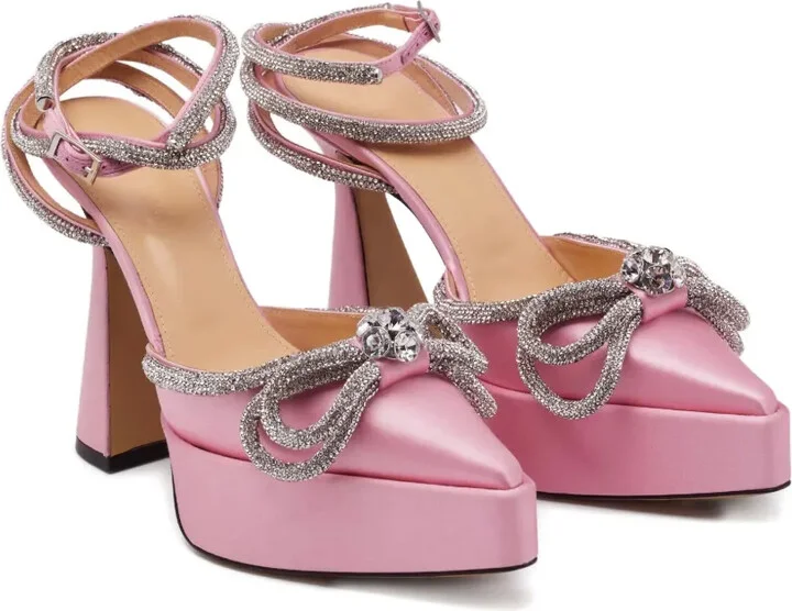 Bow Crystal Platform Pumps - Image 2