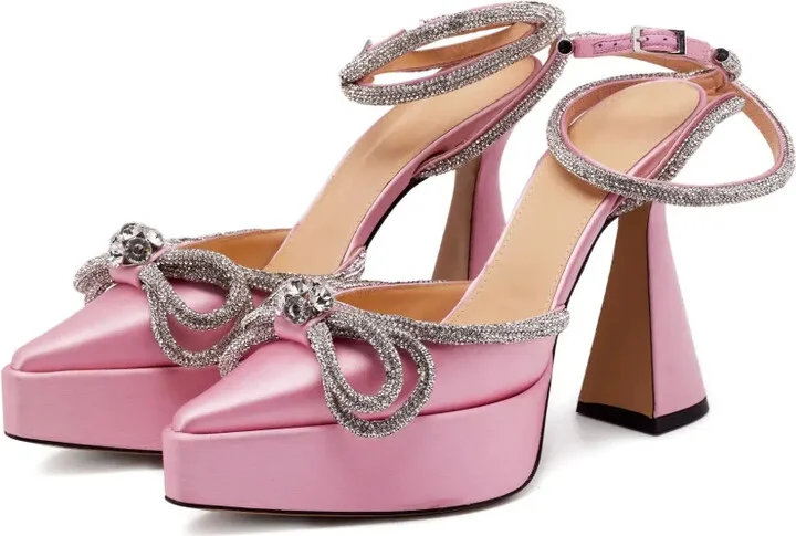Bow Crystal Platform Pumps - Image 3