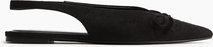 Bow-Decorated Slingbacks
