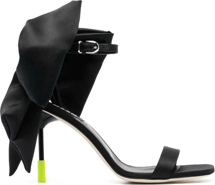 Bow-Detail 100mm Leather Sandals