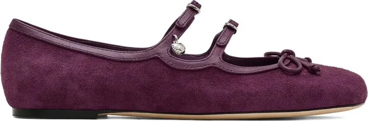 Bow-Detail Ballerina Flats