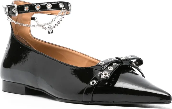 Bow-Detail Ballet Flats - Image 2