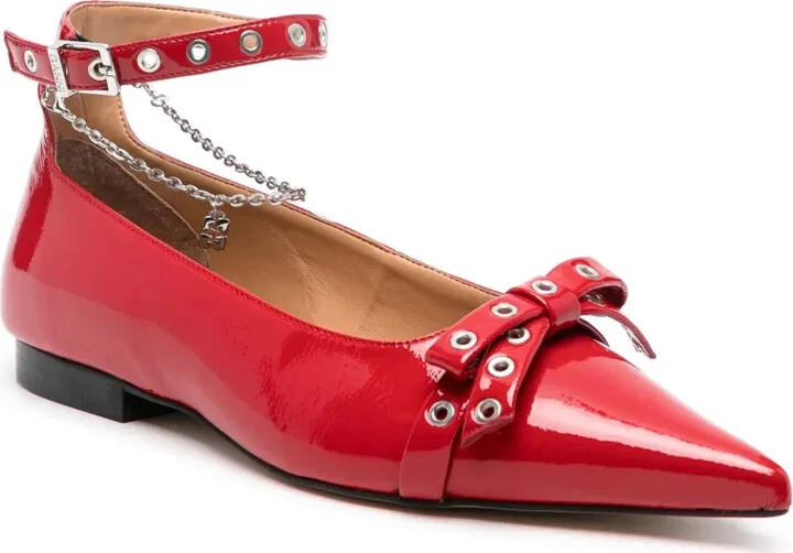 Bow-Detail Ballet Flats - Image 2