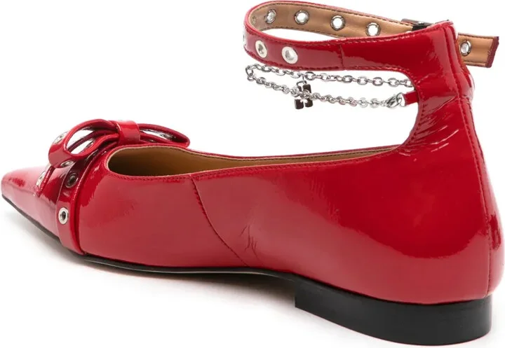 Bow-Detail Ballet Flats - Image 3