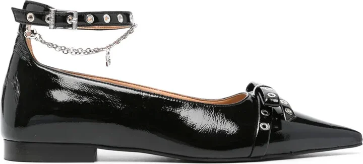 Bow-Detail Ballet Flats