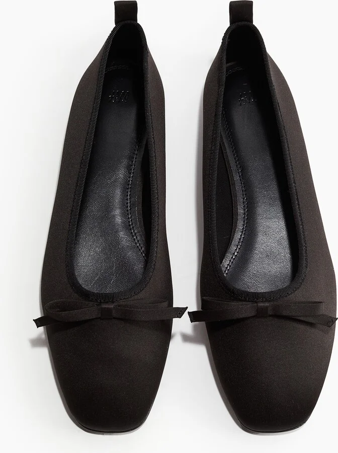 Bow-Detail Ballet Flats