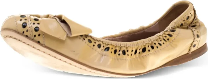Bow-Detail Brogue Ballet Flats - Image 2