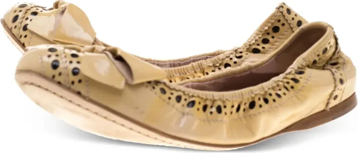 Bow-Detail Brogue Ballet Flats - Image 3