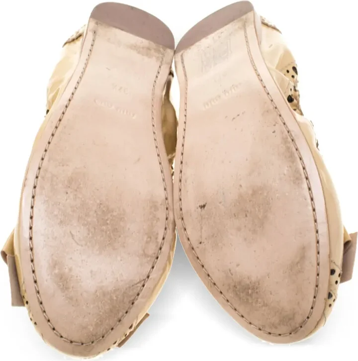Bow-Detail Brogue Ballet Flats - Image 5