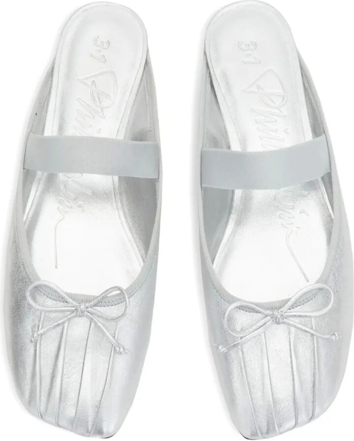 Bow-Detail Elasticated-Strap Mules - Image 4