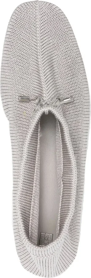 Bow-Detail Knitted Ballerina Shoes - Image 4