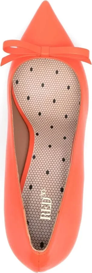 Bow-Detail Leather 90mm Pumps - Image 4