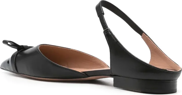 Bow-Detail Leather Ballerina Shoes - Image 3