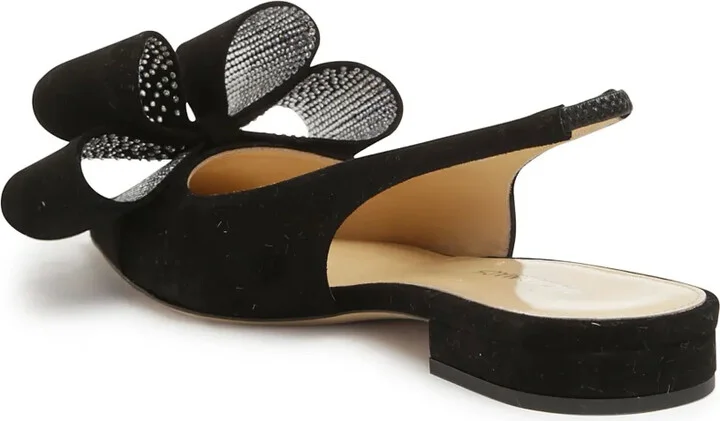 Bow-Detail Leather Ballerinas - Image 3