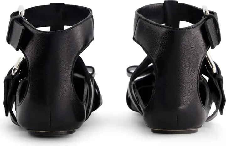 Bow-Detail Leather Ballet Flats - Image 3
