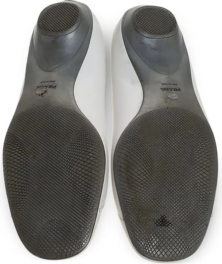 Bow-Detail Leather Ballet Flats - Image 3